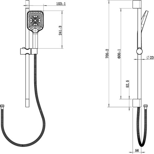 Комплект Акриловая ванна STWORKI Хадстен SW1016075028 без опоры 180x80 см + Каркас SW5018080052 180 + Гарнитур Готланд WH628-MB черный матовый в Москве